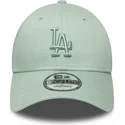 casquette-courbee-verte-claire-ajustable-avec-logo-vert-9forty-colour-pack-los-angeles-dodgers-mlb-new-era