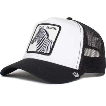 Casquette trucker noire et blanche zèbre Extreme The Farm Goorin Bros.