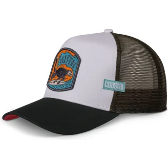 Czapka trucker biało-czarna Surf Ostrich HFT od Coastal