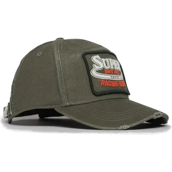 Ρυθμιζόμενο μαύρο καπέλο με καμπύλη Graphic Black της Superdry
