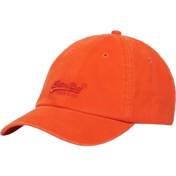 Ρυθμιζόμενο πορτοκαλί καπέλο με καμπύλη Vintage Embroidery Orange της Superdry