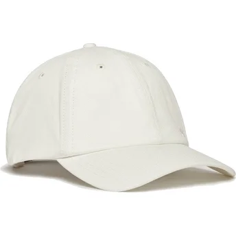 Verstellbare weiße Vintage-Kappe mit gebogenem Schirm und Stickerei von Superdry