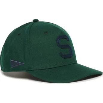 Πράσινο καπέλο με καμπύλη snapback Graphic B-Boy Enamel Green της Superdry