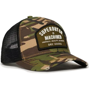 Καπέλο τζόκεϊ καμουφλάζ Dirt Road Army Camo της Superdry