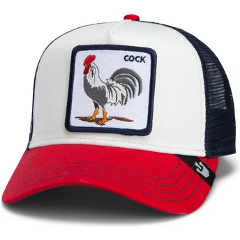 Καπέλο Τζόκεϋ Goorin Bros. Cock Team Rooster Original Recipe Team Pride The Farm σε Λευκό, Ναυτικό Μπλε και Κόκκινο