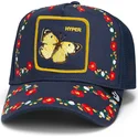 goorin-bros-schmetterling-hyper-aktive-flora-fauna-the-farm-navy-blau-trucker-hut