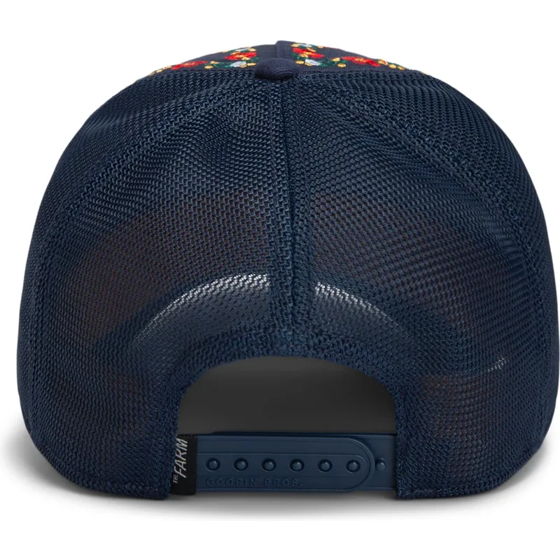 goorin-bros-schmetterling-hyper-aktive-flora-fauna-the-farm-navy-blau-trucker-hut