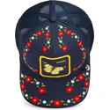 goorin-bros-butterfly-hyper-active-flora-fauna-the-farm-marineblaue-trucker-mutze