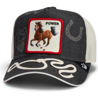 Καπέλο Τζόκεϊ Goorin Bros. Power Full Throttle Horse Play The Farm Navy Blue