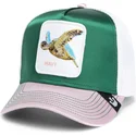 goorin-bros-turtle-wavy-allablur-great-escape-the-farm-gron-vit-och-rosa-truckerkeps