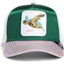 goorin-bros-turtle-wavy-allablur-great-escape-the-farm-gron-vit-och-rosa-truckerkeps