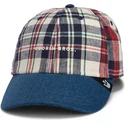 goorin-bros-bojd-skarm-uppfostrad-i-en-ladugard-papa-keps-madras-the-farm-marinbla-och-rod-snapback-keps