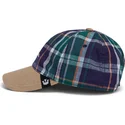 goorin-bros-gebogener-schirm-hardly-working-papa-kappe-madras-the-farm-marineblau-und-braun-snapback-kappe