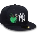 new-york-yankees-mlb-59fifty-food-icon-morkbla-justerbar-flat-keps-fran-new-era