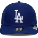 trucker-cap-blau-9seventy-stretch-snap-der-los-angeles-dodgers-mlb-von-new-era