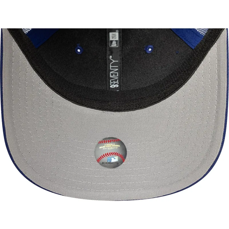 trucker-cap-blau-9seventy-stretch-snap-der-los-angeles-dodgers-mlb-von-new-era