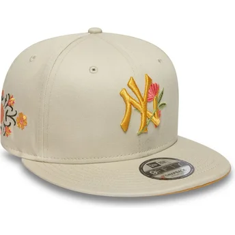 Beżowa czapka z daszkiem snapback 9FIFTY Floral New York...