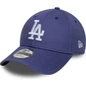 casquette-courbee-violette-ajustable-9forty-league-essential-los-angeles-dodgers-mlb-new-era