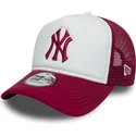 new-era-new-york-yankees-mlb-e-frame-world-series-vit-och-rod-truckerkeps-med-rod-logotyp