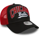 chicago-bulls-nba-new-era-e-frame-script-svart-och-rod-truckerkeps