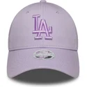 justerbar-lila-kurvhatt-for-kvinnor-med-lila-logotyp-9forty-league-essential-los-angeles-dodgers-mlb-fran-new-era