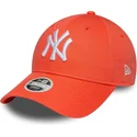 new-era-new-york-yankees-mlb-9forty-league-essential-justerbar-orange-kurvkeps-for-dam
