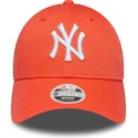 new-era-new-york-yankees-mlb-9forty-league-essential-justerbar-orange-kurvkeps-for-dam