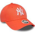 new-era-new-york-yankees-mlb-9forty-league-essential-justerbar-orange-kurvkeps-for-dam
