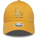 justerbar-gul-bojd-keps-for-kvinnor-9forty-metallic-logo-los-angeles-dodgers-mlb-fran-new-era