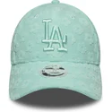 gron-justerbar-kurvkeps-for-kvinnor-9forty-floral-towelling-los-angeles-dodgers-mlb-fran-new-era