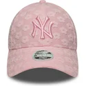 justerbar-rosa-bojd-keps-for-kvinnor-9forty-floral-towelling-new-york-yankees-mlb-fran-new-era