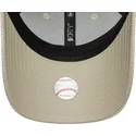 beige-justerbar-bojd-keps-for-kvinnor-9forty-woven-new-york-yankees-mlb-fran-new-era