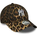 new-era-new-york-yankees-mlb-9twenty-outline-justerbar-leopardmonstrad-kurvkeps-for-dam