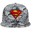 svart-platt-snapback-keps-for-barn-9fifty-all-over-print-superman-dc-comics-fran-new-era