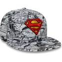 svart-platt-snapback-keps-for-barn-9fifty-all-over-print-superman-dc-comics-fran-new-era