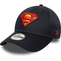 justerbar-morkbla-barnkeps-9forty-all-over-print-superman-dc-comics-fran-new-era