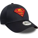 justerbar-morkbla-barnkeps-9forty-all-over-print-superman-dc-comics-fran-new-era