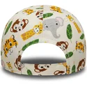 beige-justerbar-bojd-keps-for-barn-9forty-all-over-print-safari-fran-new-era