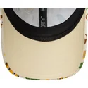 beige-justerbar-bojd-keps-for-barn-9forty-all-over-print-safari-fran-new-era