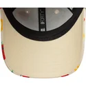 beige-justerbar-bojd-keps-for-barn-9forty-all-over-print-fruit-fran-new-era