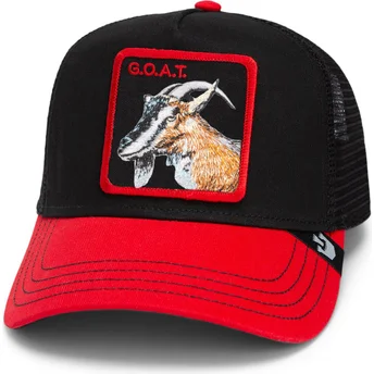 Casquette trucker noire et rouge vache The Goat Steer Fab Farm Goorin Bros.