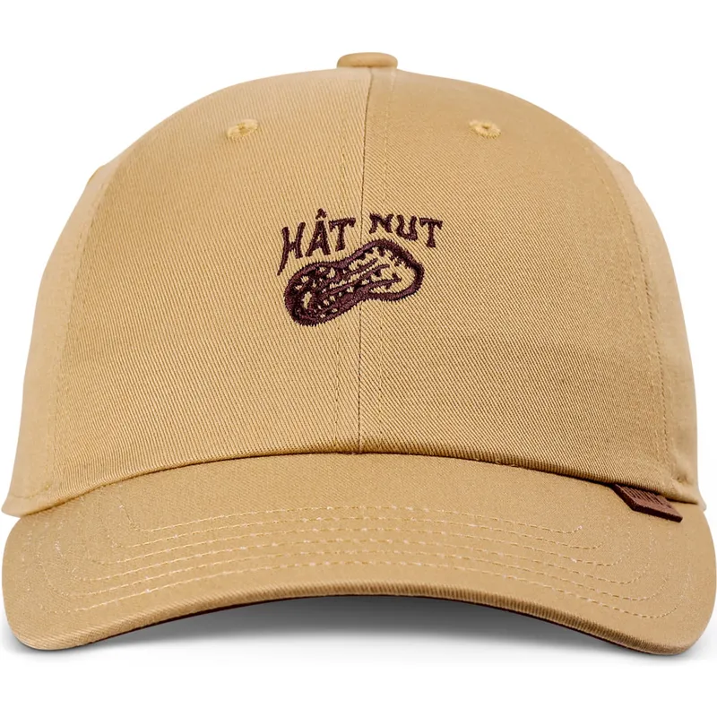braune-verstellbare-curved-cap-dad-hat-nut-von-djinns