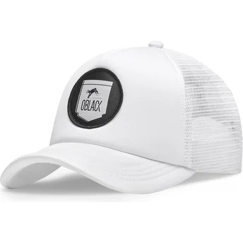 Biała czapka trucker Classic od Oblack