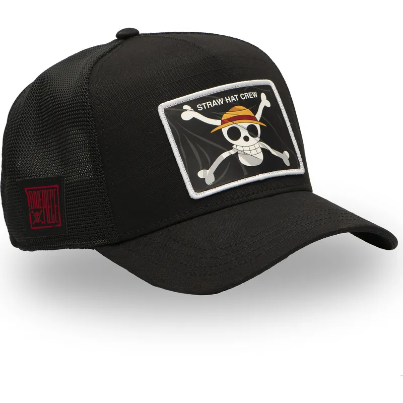 schwarze-trucker-cap-straw-hat-pirates-op5-fla-one-piece-von-capslab