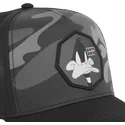 graue-trucker-cap-daffy-duck-loo11-daf-looney-tunes-von-capslab