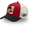 capslab-one-piece-op5-red-monkey-d-luffy-rot-weiss-schwarze-trucker-kappe