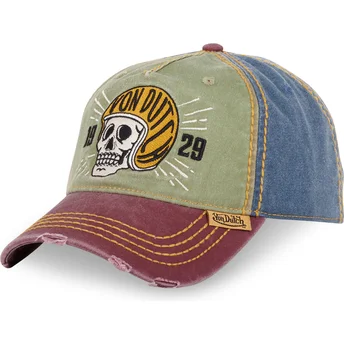 Von Dutch Curved Brim RETRO03 Multicolor Adjustable Cap