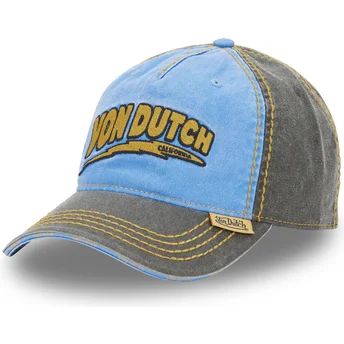 Gorra curva azul y gris ajustable RETRO05 de Von Dutch
