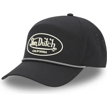 Von Dutch Curved Brim CORD04 Black Adjustable Cap