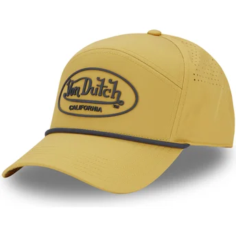 Von Dutch Curved Brim CORD05 Yellow Adjustable Cap